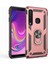 Galaxy A9 2018 Kılıf Tank Yüzüklü Yüksek Korumalı Silikon - Rose Gold 1