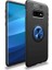 Galaxy S10E Kılıf Yüzüklü Silikon Range - Siyah-Mavi 1