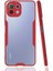 Xiaomi Mi 11 Lite Kılıf Arkası Mat Kamera Korumalı Silikon - Kırmızı 1
