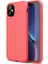 Apple iPhone 11 Kılıf Deri Dokulu Kamera Korumalı Silikon - Kırmızı 1