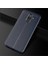 Galaxy J4 Kılıf Deri Dokulu Kamera Korumalı Silikon - Lacivert 1