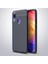 Xiaomi Redmi Note 7 Kılıf Deri Dokulu Kamera Korumalı Silikon - Lacivert 1