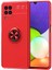 Galaxy M22 Kılıf Yüzüklü Silikon Range - Kırmızı 1