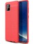 Galaxy A81 (Note 10 Lite) Kılıf Deri Dokulu Kamera Korumalı Silikon - Kırmızı 1
