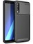 Galaxy A7 2018 Kılıf Karbon Dokulu Silikon - Siyah 1