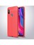 Xiaomi Redmi Note 6 Pro Kılıf Deri Dokulu Kamera Korumalı Silikon - Kırmızı 1