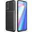 Realme 7 Kılıf Karbon Dokulu Silikon - Siyah 1