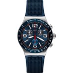 Swatch YVS454 Erkek Kol Saati Metal Kasa Lacivert Renk Suya Dayanıklı Pilli (Quartz) Fonksiyonlu
