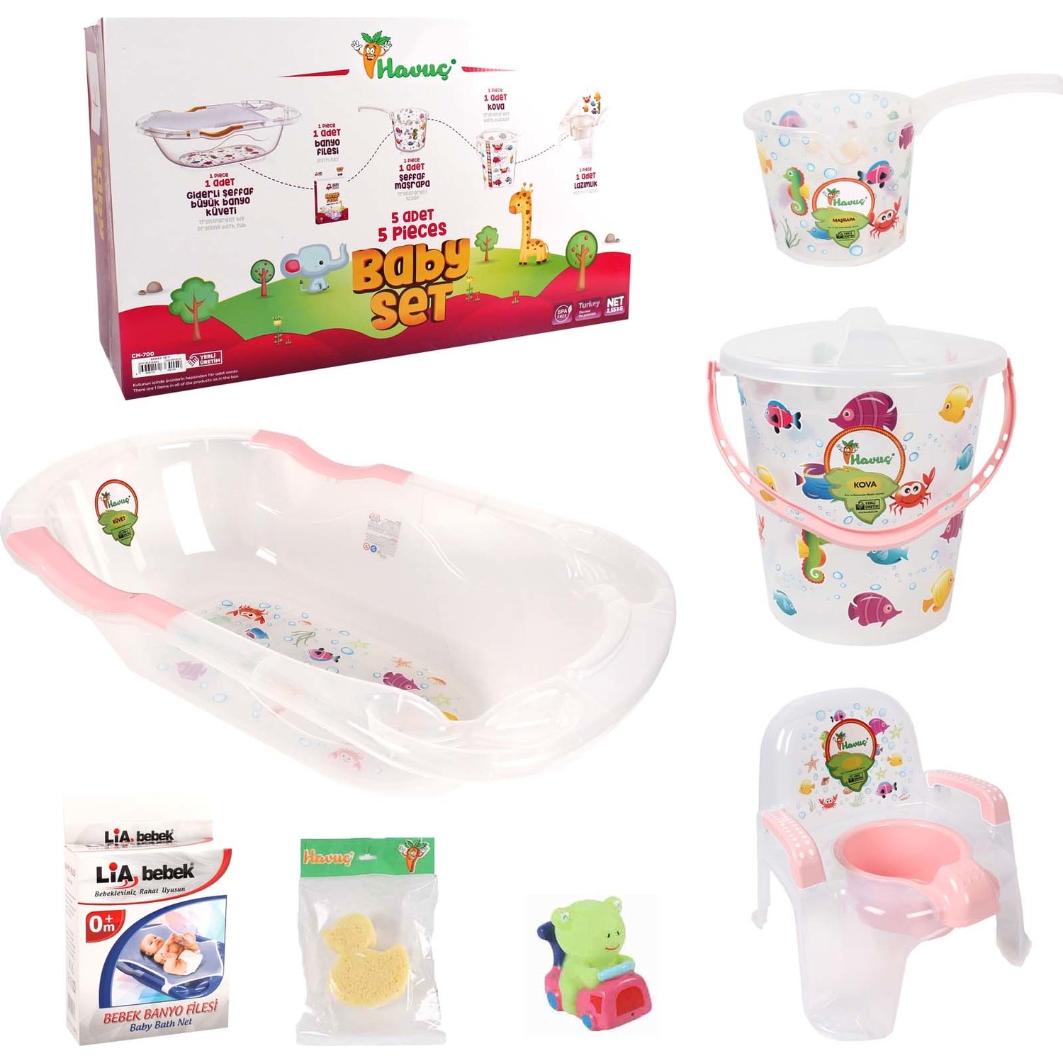 Havuç Bebek Banyo Küvet Seti 6�lı Fiyatı Taksit Seçenekleri
