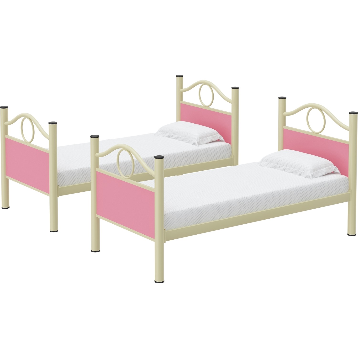 Mobilya Pasajı Famini Metal Çocuk Ranza 80 x 160 cm Krem