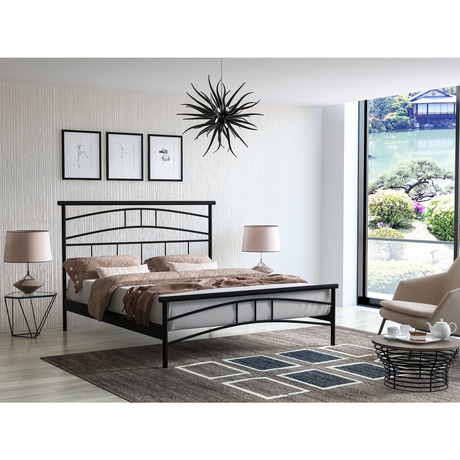 Mobilya Pasajı Kenza Metal Karyola Çift Kişilik 150 x 200