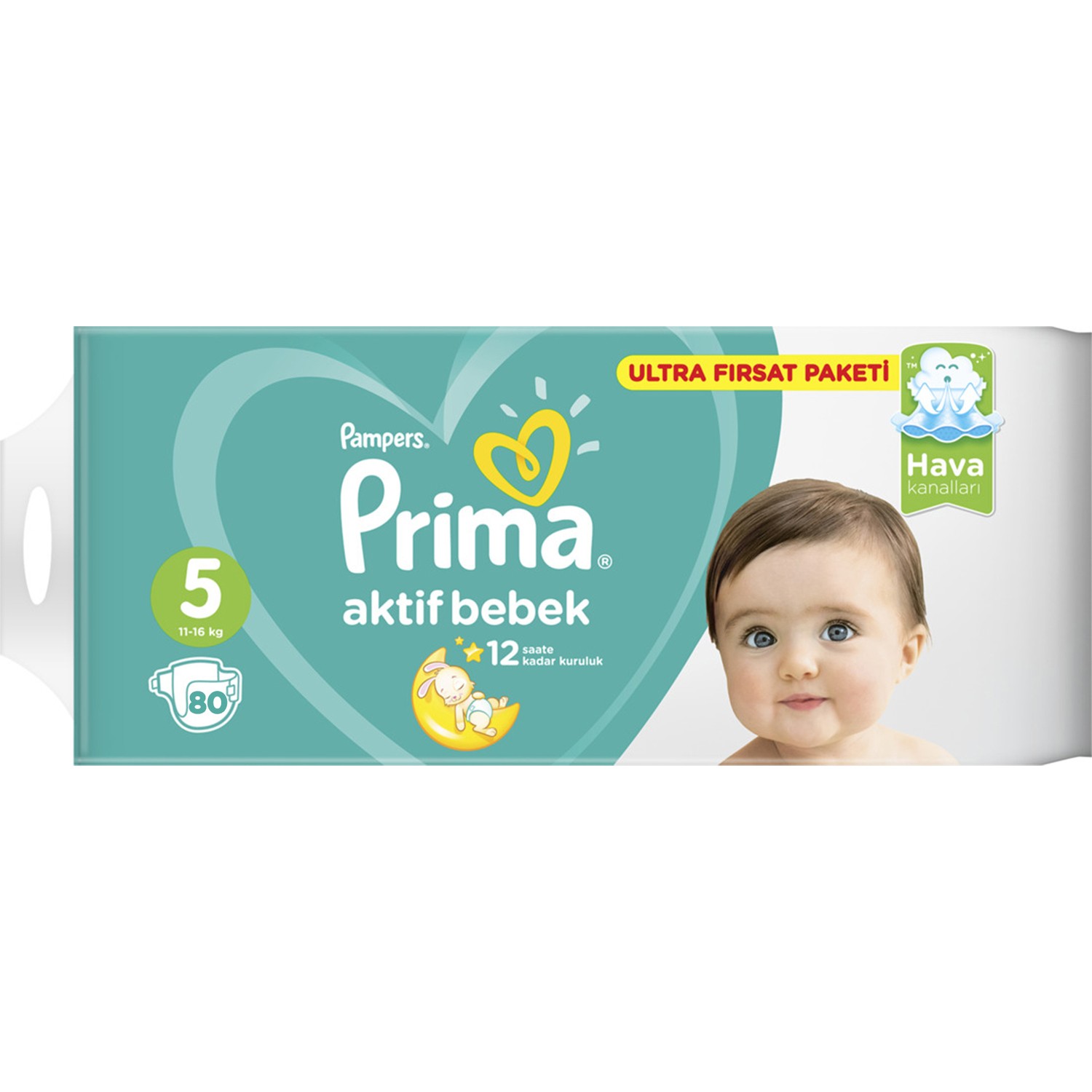 Prima Bebek Bezi Aktif Bebek 5 Beden 80 Adet Junior Ultra