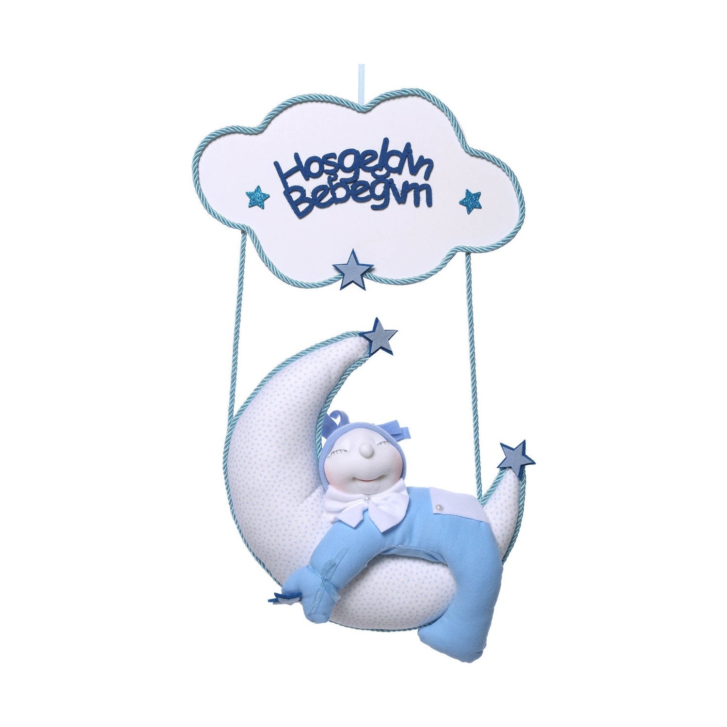 Nurlar Uyuyan Bebek Erkek Kapı Süsü Fiyatı Taksit