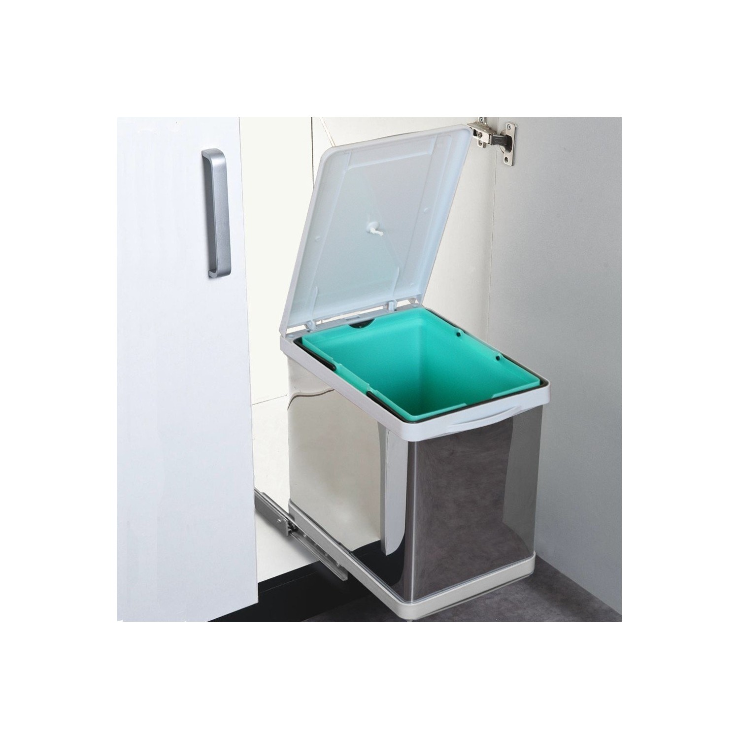 Binbirreyon Dolap İçi Çöp Kovası Raylı 16Lt Krom Ra238 Fiyatı