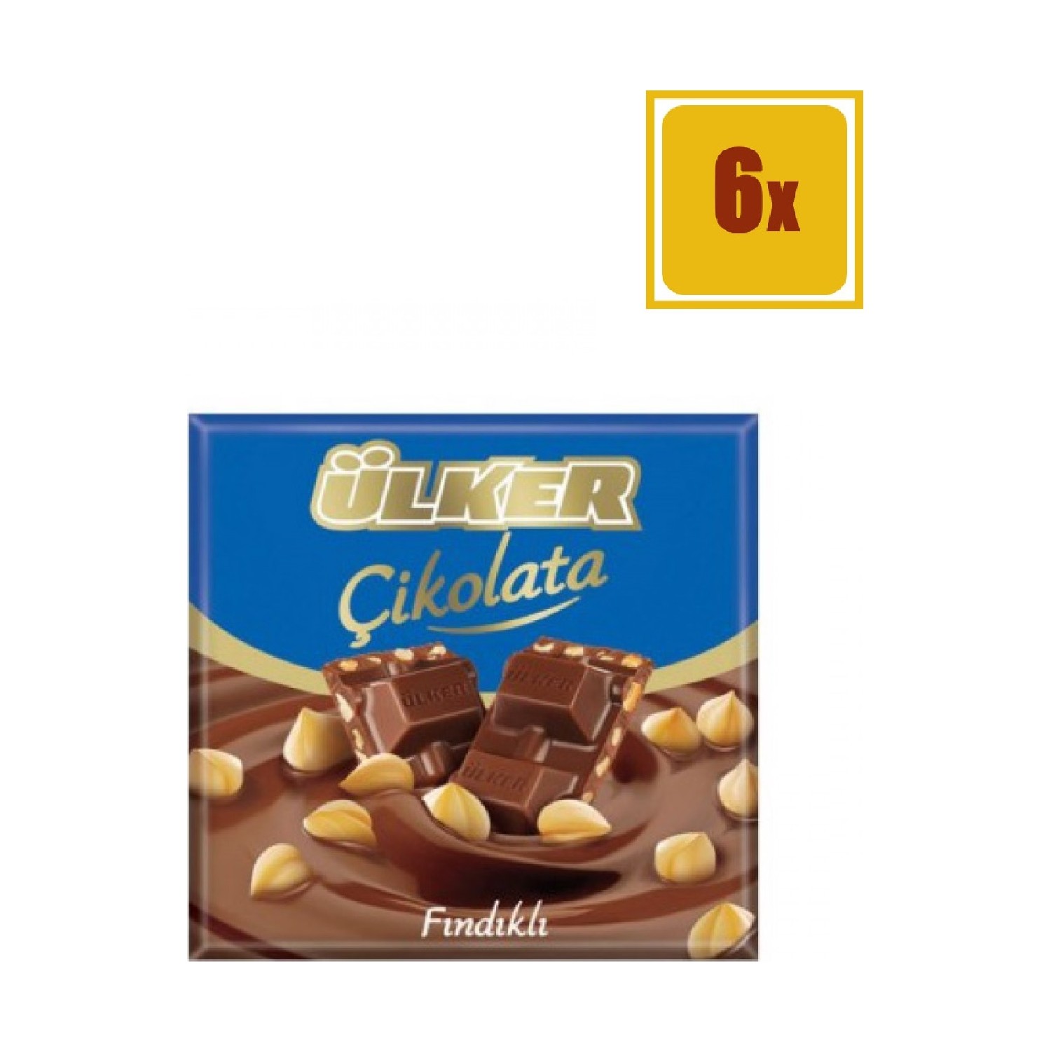 Ülker Çikolata Fındıklı Kare 70 gr 6'Lı Set Fiyatı