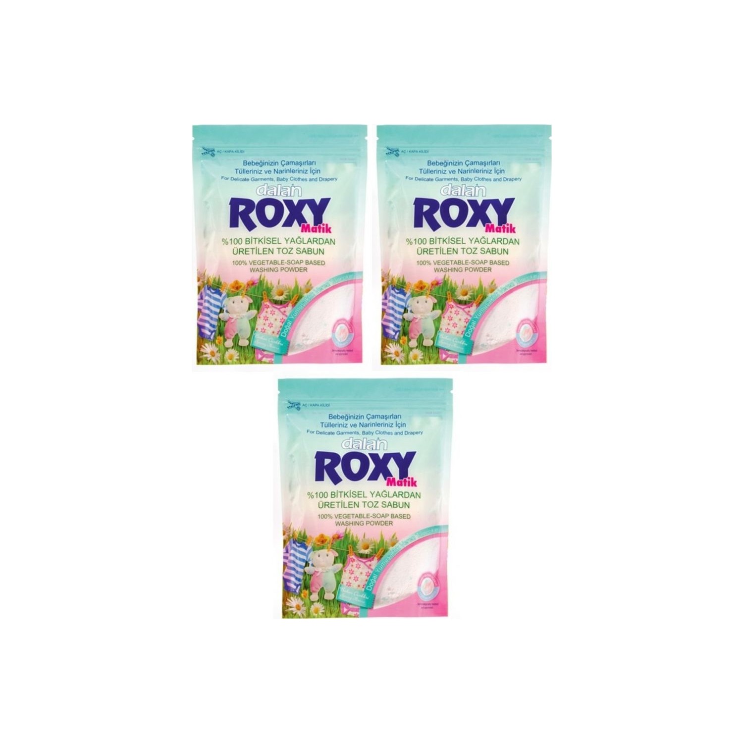 Dalan Roxy Matik Sabun Tozu 800gr Bahar Çiçekleri 3 Lü Set