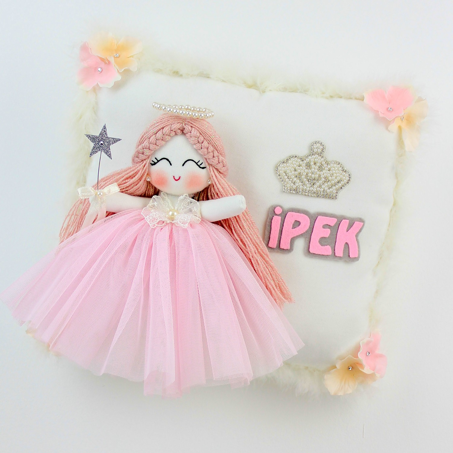 Renkli Hayallerim Açelya Bebek Altın Takı ve Süs Yastığı