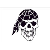 Başaran Sticker Skull Head Kafa Tası 2 Araba Arma Sticker