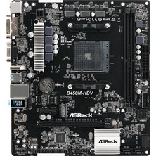 Asrock B450M-HDV AMDB450 3200MHz DDR4 Soket AM4 ATX Anakart  (ASRB450M-HDV)