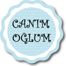 Cici Canım Oğlum Sticker Etiket 3 x 3 cm 20li