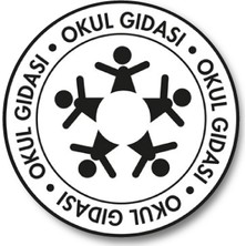 Cici Okul Gıdası Sticker Etiket 3 x 3 cm 20li