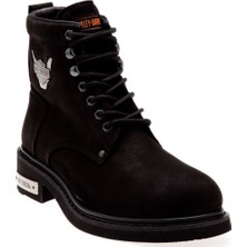 Harley Davidson Gibson Black Nubuk Erkek Bot