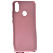 Case 4U Xiaomi Redmi Note 7 Kılıf Klasik Mat Renkli Yumuşak Premier Silikon Rose Gold