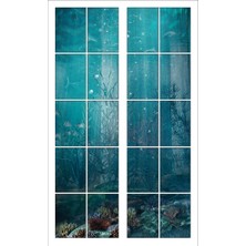 Renkselart Pencere Akvaryum Deniz Dibi Duvar Sticker