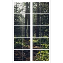 Renkselart Pencere Orman Ağaçlar Duvar Sticker