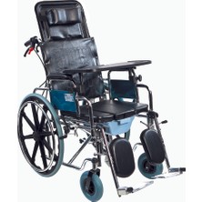 Golfi̇ G-124 Multi Fonksiyonel Klozetli Manuel Tekerlekli Sandalye / Multi Functional Manual Commode Wheelchair