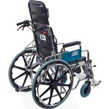 Golfi̇ G-124 Multi Fonksiyonel Klozetli Manuel Tekerlekli Sandalye / Multi Functional Manual Commode Wheelchair