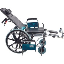 Golfi̇ G-124 Multi Fonksiyonel Klozetli Manuel Tekerlekli Sandalye / Multi Functional Manual Commode Wheelchair