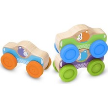 Melissa&Doug Ahşap Arabalar - Hayvanlar