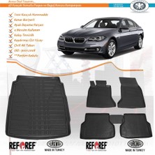 Refref BMW 5 Serisi F10 Refref 4D Paspas + Bagaj Havuzu 2010-2013 Modelleri ile Uyumlu Siyah Renk