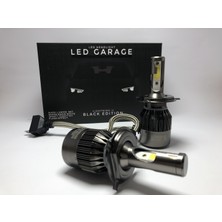 Led Garage Black Edition H4 Led Xenon 8400 Lümen 6500K Beyaz Şimşek Etkili