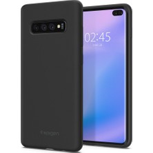 Spigen Samsung Galaxy S10 Plus Kılıf Silicone Fit (Silikon) Black - 606CS25783