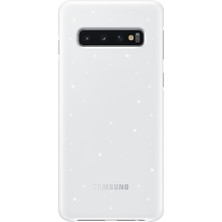 Samsung S10 Led Cover (Beyaz)-EF-KG973CWEGWW