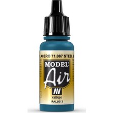 Vallejo 71087 Model Air Steel Blue Maket Boyası