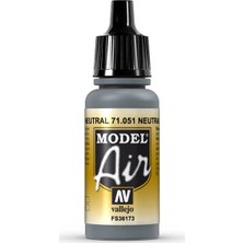 Vallejo 71051 Model Air Neutral Gray Maket Boyası