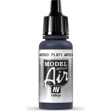 Vallejo 71071 Model Air Artic Blue Metal Maket Boyası