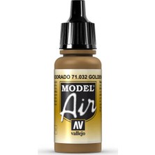 Vallejo 71032 Model Air Golden Brown Maket Boyası