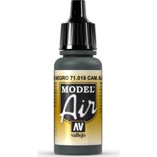 Vallejo 71018 Model Air Cam. Black Green Maket Boyası