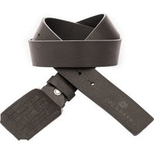 Cipo&Baxx CG154 Metal Tokalı Siyah Gerçek Deri Spor Şık Kemer