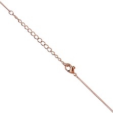Mia Munia Rose Gold Üçlü Kare Kolye