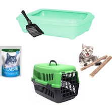 Petfony Açık Kedi Tuvaleti, Kedi Taşıma Çantası, Yaş Mama, Catnip