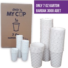 Only Kalın Karton Bardak 7 Oz 3000' li