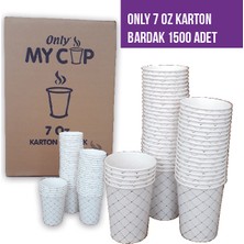 Only Kalın Karton Bardak 7 Oz 1500' lü