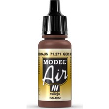 Vallejo 71271 Model Air German Red Brown Maket Boyası