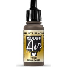 Vallejo 71249 Model Air NATO Brown Maket Boyası