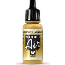 Vallejo 71107 Model Air US Interior Yellow Maket Boyası